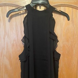 Express black pleated tank top